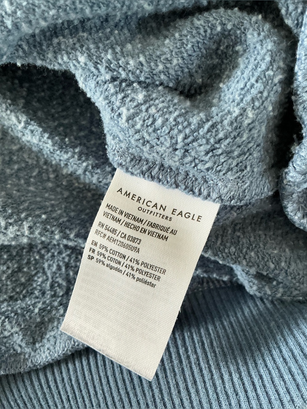 American Eagle Outfitters Dusty Blue Skeleton & Floral Crewneck Sweatshirt M - Picture 4 of 11